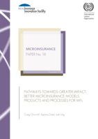 Pathways towards greater impact: better microinsurance models, products and processes for MFIs