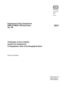 Challenges of price stability, growth and employment in Bangladesh: role of the Bangladesh Bank