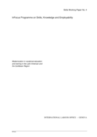 Modernization in vocational education and training in the Latin American and the Caribbean Region