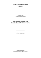 The informal sector in Asia from the decent work perspective