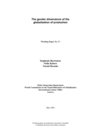 The gender dimensions of the globalization of production
