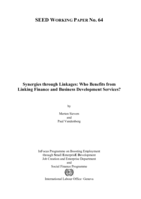 Synergies through linkages: who benefits from linking finance and business development services?