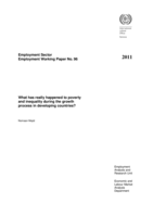 What has really happened to poverty and inequality during the growth process in developing countries?