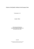 Patterns of job quality attributes in the European Union