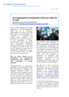 Les organisations d'employeurs face aux effets de la crise