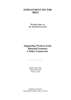 Supporting workers in the informal economy: a policy framework