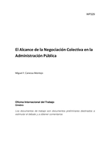 El alcance de la negociación colectiva en la administración pública