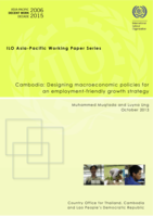 Cambodia: designing macroeconomic policies for an employment-friendly growth strategy