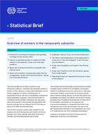 Overview of workers in the restaurants subsector