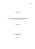 Freedom of association and collective bargaining: a study of Indonesian experience 1998-2003