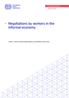 Negotiations by workers in the informal economy