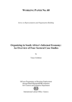 Organizing in South Africa's informal economy: an overview of four sectoral case studies