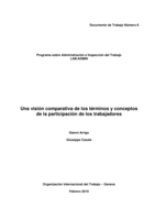 Una visión comparativa de los términos y conceptos de la participación de los trabajadores