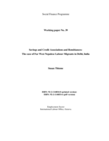 Savings and credit associations and remittances: the case of Far West Nepalese labour migrants in Delhi, India
