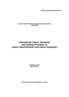 International labour standards and guiding principles on labour administration and labour inspection