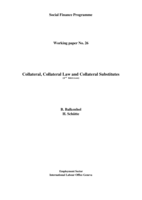 Collateral, collateral law and collateral substitutes