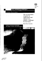 The incorporation of gender in employment and anti-poverty policies: challenges for the future