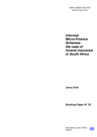 Informal micro-finance schemes: the case of funeral insurance in South Africa