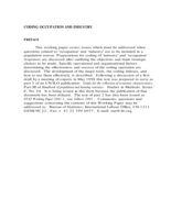 Coding occupation and industry in a population census
