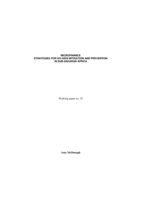 Microfinance strategies for HIV/AIDS mitigation and prevention in Sub-Saharan Africa