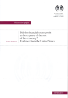 Did the financial sector profit at the expense of the rest of the economy?: evidence from the United States