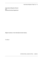 Migrant workers in the international hotel industry