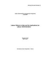 Labour reform in Italy and its implications for labour administration