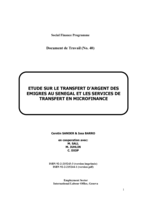 Etude sur le transfert d'argent des émigrés au Sénégal et les services de transfert en microfinance