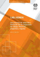 Los procesos de selección y formación de los inspectores de trabajo: prácticas, programas y lagunas