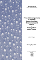 Financial arrangements in informal apprenticeships: determinants and effects : findings from urban Ghana