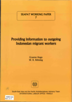 Providing information to outgoing Indonesian migrant workers