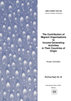 The contribution of migrant organisations to income-generating activities in their countries of origin