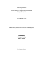 A field study of microinsurance in the Philippines