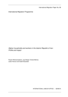 Afghan households and workers in the Islamic Republic of Iran: profile and impact