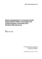 Recent developments on corporate social responsibility (CSR) in information and communications technology (ICT) hardware manufacturing