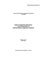 Labour inspection sanctions: law and practice of national labour inspection system 