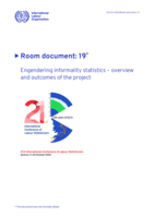Engendering informality statistics – overview and outcomes of the project