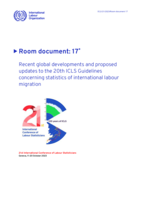 Recent global developments and proposed updates to the 20th ICLS guidelines concerning statistics of international labour migration