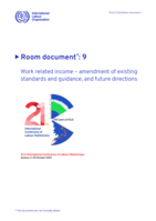 Work related income – amendment of existing standards and guidance, and future directions