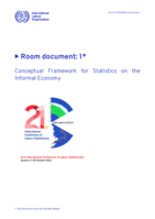 Conceptual framework for statistics on the informal economy