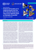 Avances de Ecuador en la implementación del Piso de Protección Social en el marco de la Agenda 2030: un llamado a la acción : situación al año 2021 : nota informativa