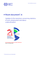 Updates to the resolution concerning statistics of work, employment and labour underutilization