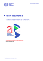 Statistical definitions of care work