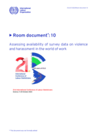 Assessing availability of survey data on violence and harassment in the world of work