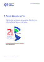 National practices in producing statistics on international labour migration