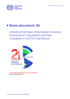 Unlocking the power of microdata: enhancing international comparability and data availability in ILOSTAT and beyond