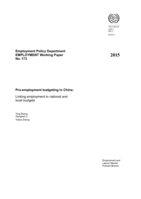 Pro-employment budgeting in China: linking employment to national and local budgets