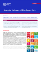 Exploring KPIs for foreign direct investment impact assessment: assessing the impact of FDI on decent work