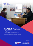 The ASEAN Forum on Migrant Labour: a review of the implementation of Recommendations (3rd to 14th Forums)