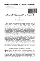 A year of "experiment" in France: I